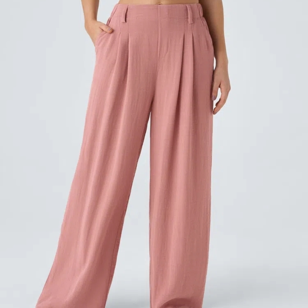 Halara Pink Wide-Leg Women's Pants